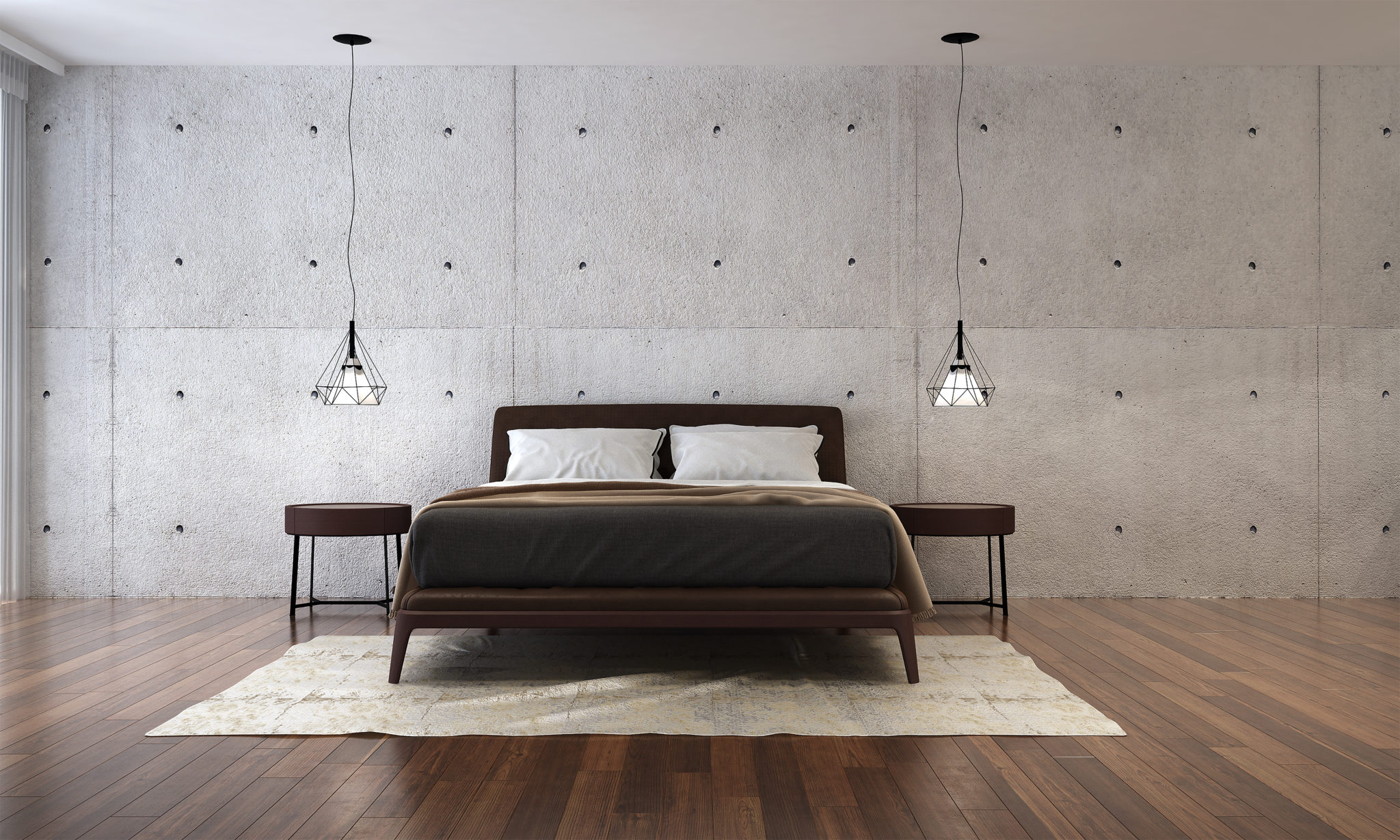 the interior design of minimal bedroom